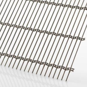 Secure Architectural Stainless Steel Wire Mesh Facade , Expanded Mesh Cladding