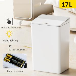 Household Indoor Smart Sensor Trash Bin Small Folding Plastic Trash Can