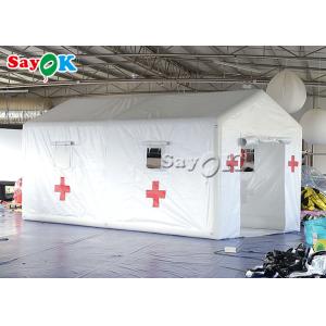 Air Inflatable Tent 6x3x3mH White Pvc Inflatable Hospital Tent For Isolation