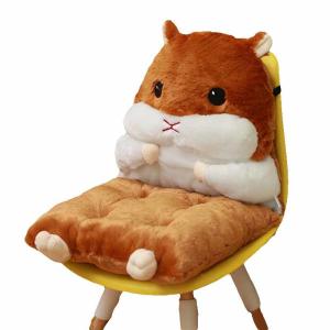 Multifunctional Detachable Hamster Plush Seat Cushion
