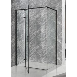 Stylish Shower Enclosure With Black Aluminium And Clear Glass
