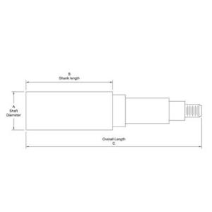 1000LB Capcacity BT8 1.25" Trailer Axle Kit Trailer Axle Spindle