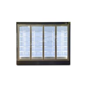 1860L Commercial Open Chiller With Glass Door Deep Freezer