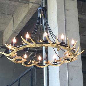 stag antler chandelier light fittings Fixtures For Coffee Bar Shop Lighting (WH