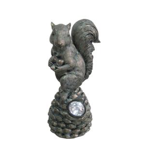 Decorative Squirrel Solar Powered Animal Garden Lights With Spotlight