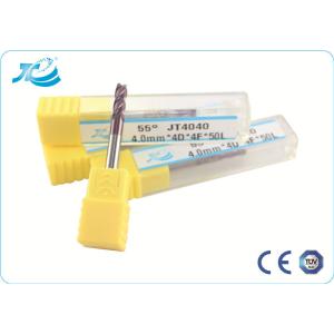 4 Flute Square End Mill , Diameter 6 mm HRC55 Multfunctional Diamond Tungsten