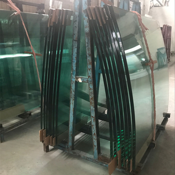 Tempered Curved Glass Sheet Thickness Customized Hot Bending Glass Safety Curved Heat Resistant Glass For Stripe Decoration