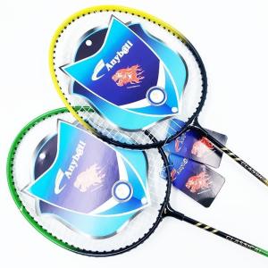 753 Aluminum Badminton Racket with Different Color Customized Logo and PU Wood