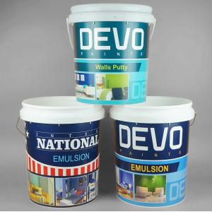 Stackable Plastic Five Gallon Pails 15.5 Inches Height for Heavy Duty Applicatio