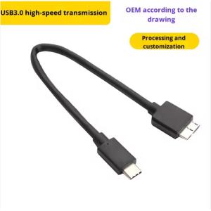 Type c Male to Micro B Cable High Speed Data Transfer Cord for External Hard