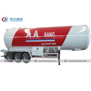 30MT 59500L LPG Tanker Trailer With 13T Fuwa Axles Double Loading And Unloading