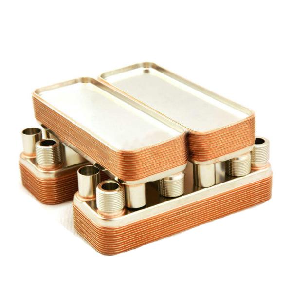 Quality Replacement Copper Brazed Heat Exchanger with Double Circuit Solution Evaporator​ wholesale