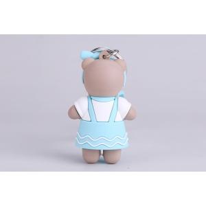 Custom Cute Soft PVC Rubber Teddy Bear Miniature Key Chain Souvenir For Sale
