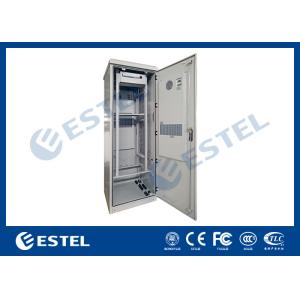 Cheap Aluminum Double Wall Outdoor Telecom Cabinet IP55 1 Unit PDU With Front Rear Access for sale