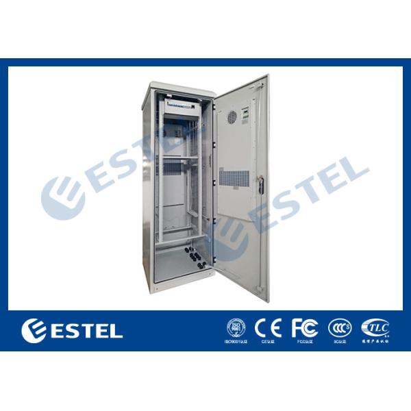 Aluminum Double Wall Outdoor Telecom Cabinet IP55 1 Unit PDU With Front Rear