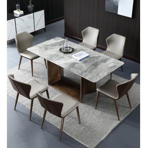 Hotel Wedding Events White Marble Dining Table Rectangular Modern Minimalist