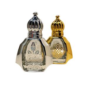 Portable Glass Roller Balls For Essential Oils High End Gold Perfume 10ml