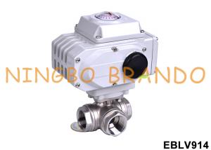 China L T Pattern 3 Way Stainless Steel Electric Actuator Ball Valve on sale