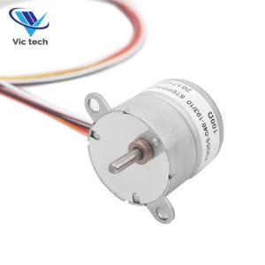 25mm High Torque Stepper Motor Customizable 5Vdc Geared Stepper Motors SM25-048S