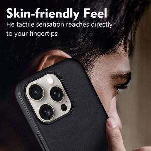 Business Style Leather Phone Case Back Cover For IPhone 16 15 Pro Max