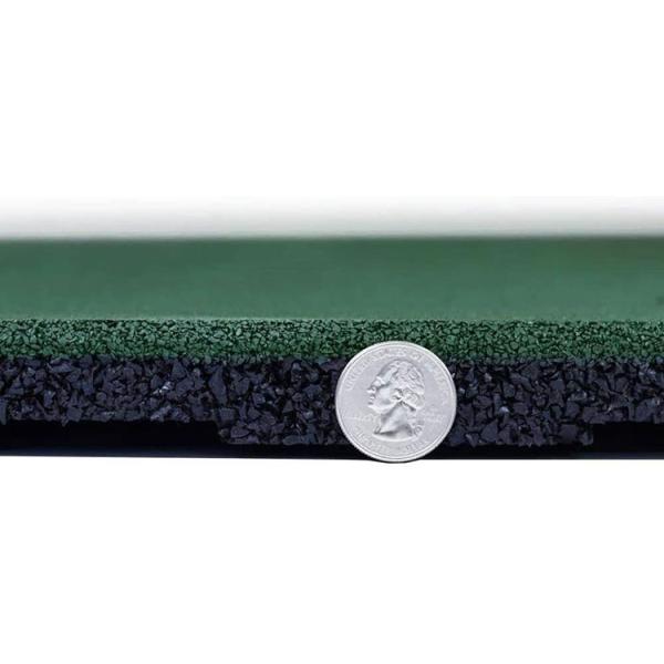 Rubber Tiles 20" X 20" X 1” Thick For Racecourse Use Horse Stable Floor Safety Rubber Paver (Pack Of 4) Green