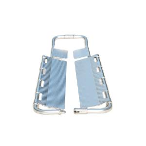 Blue 210cm 44cm Ambulance Collapsible Scoop Stretcher With Straps Manually