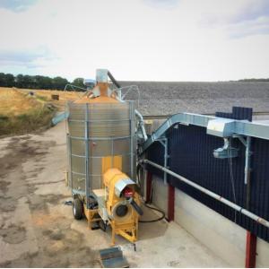 Rotary Gas Grain Dryers Mobile Easy Installation 380V