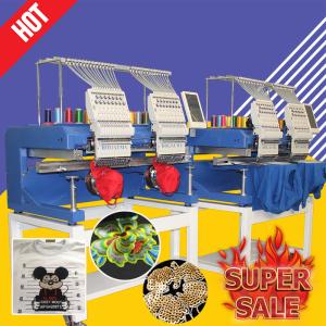 Multi functions home embroidery machine cheaper than swf HO1502H 400*500mm cap t-shirt flat 3d embroidery machine 2 head