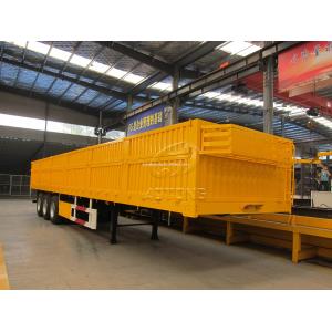Side Board Fence Tri Axles Flatbed Detachable Sidewall Semi Trailer for Cargo