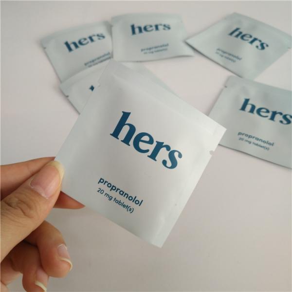 Custom Printed Aluminium Foil Matte Heat Seal Sample Flat Tea Three Side Seal