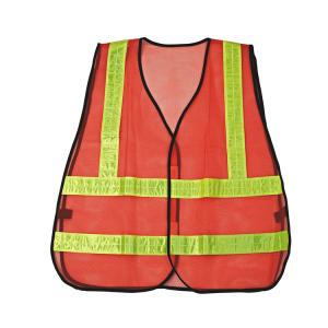 Unisex Mesh PVC Reflective Tape Safety Vest for Construction Heavy-Duty and