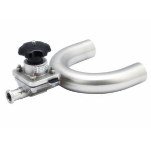 1.5'' Tee Welded Sanitary Diaphragm Valves Three Way U Type For Pipeline System