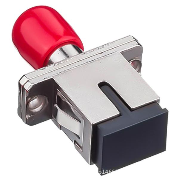 Low Insertion Loss SC UPC to ST UPC Simplex Optical Adapter in Metal Case with