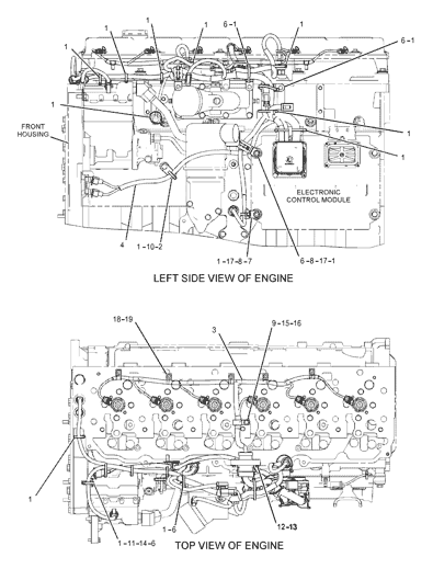 235-8202 2358202 Harness Fitting For Excavator Engine Parts 330D 330D FM 330D L 330D LN