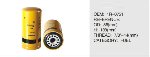 High Quality Diesel Engine Fuel Filter 1R-0751 For CATERPILLAR Truck Generator