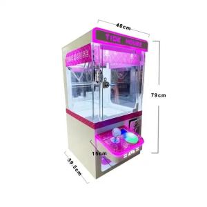Coin Pusher with Metal and Acrylic Materials Mini Tiny Little Claw Machine
