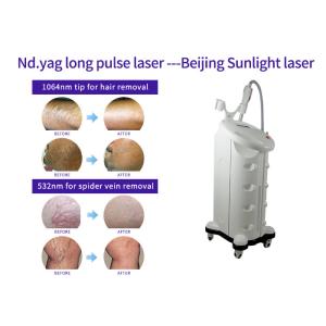 Long Pulse Nd Yag Laser Hair Removal Machine Spider Vein Removal With Skin