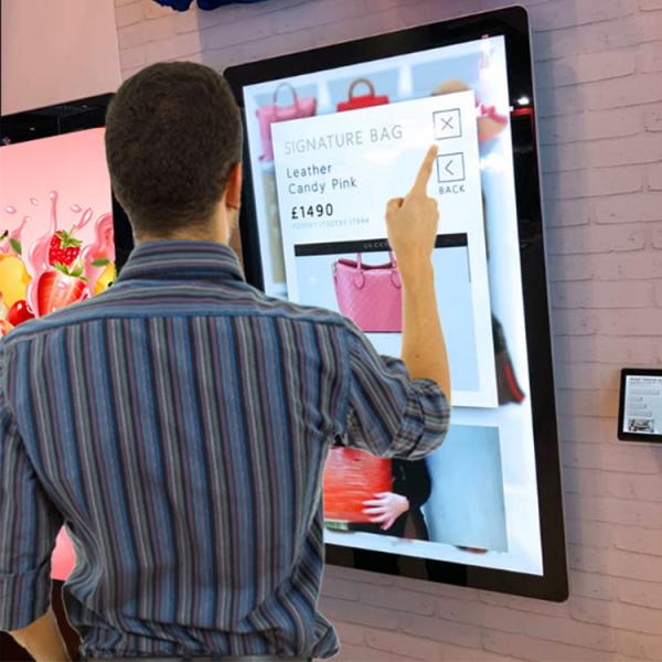 Wall Mount Commercial Monitors Digital Signage Android Without Information Kiosk