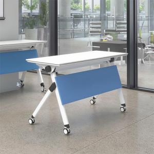 Minimally Designed Steel Legged Foldable Training Table For Easy Mobility, With