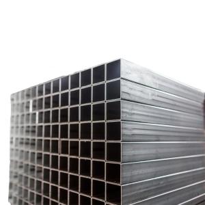 Cheap 24 Inch Custom Black Galvanized Stainless Steel Square Tube for Mechanical Engineering for sale