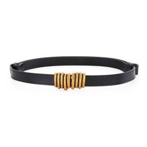 Fashion Fancy Belts For Ladies Alloy Pin Thin Gold Belt Custom 1.8cm