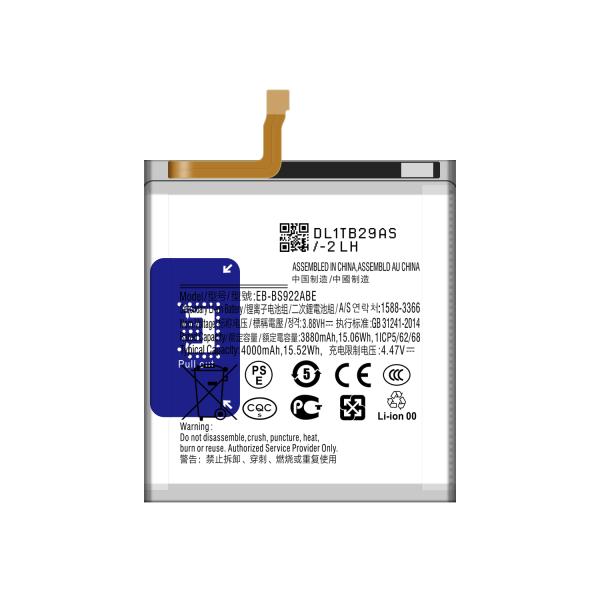4000mAh Li-Polymer Battery EB-BS922ABE for Samsung Galaxy SS24 SM-S921B Rechargeable