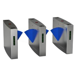 Cheap Full Automatic Electronic Turnstile Gates Door Bidirectional Security Flap Barrier With RFID Interface for sale