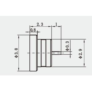 SSMP / SMPM Hermetic Seal Male RF Connector With Microstrip Plug