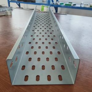 Screws Installation Hot Dip Galvanized Perforated Cable Tray 1.5-2.5mm Thickness