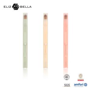China Duo-end Retractable Brush Plastic Handle Brushes Custom Cosmetic Lip Brushes Private Labels Design on sale