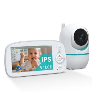 HD Baby Monitor with X2x4 Zoom DC 5V 2A Power Supply and Split Screen for Multi