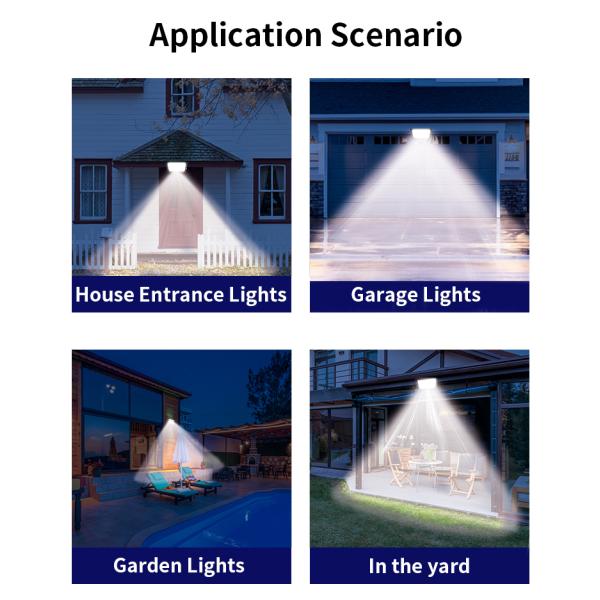 Super Bright PIR LED Motion Sensor Flood Light Black Housing CE ROHS UKCA Certificate