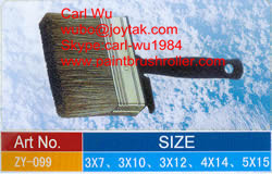 Quality Natural bristle Chinese bristle synthetic mix shed fence ceiling wall paint brush wood plastic handle 5 inch WB-028 wholesale
