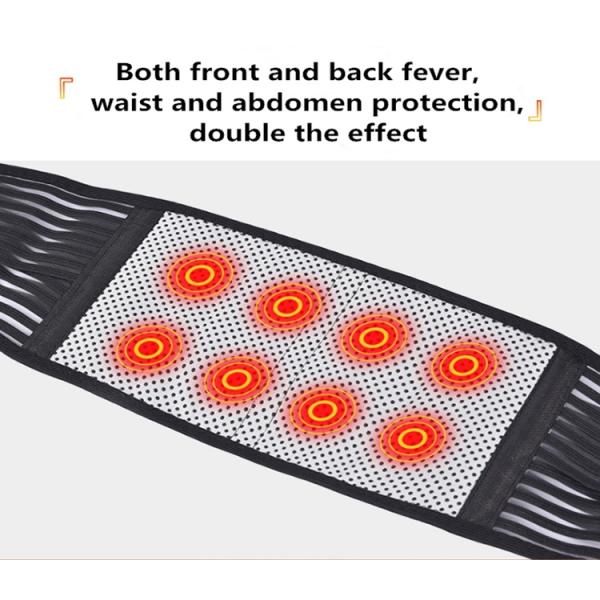 Self Heating Abdominal Waist Back Support Belt Tourmaline Materials Eco - Friendly